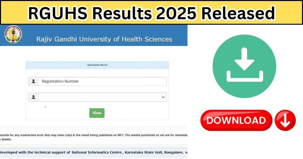 RGUHS Results 2025