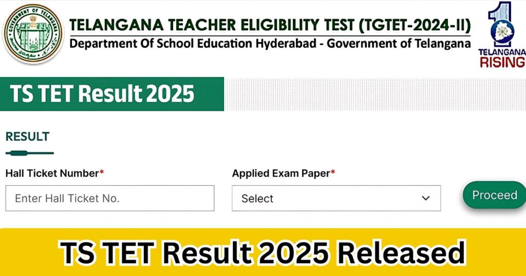 TS TET Result 2025